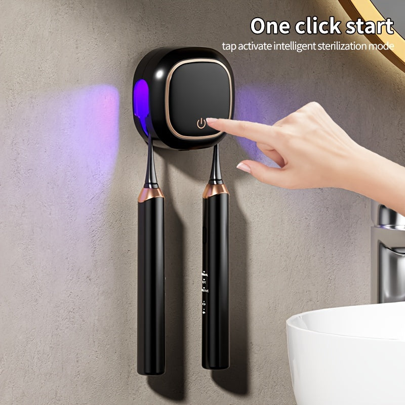 Toothbrush Holder with Automatic Disinfection