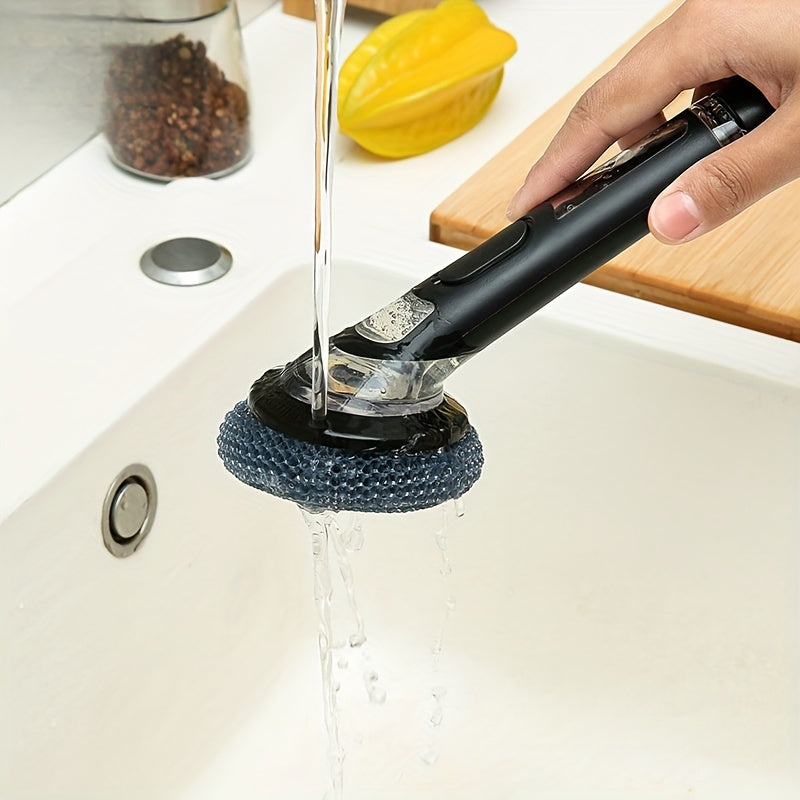 Non-Electric Pot Brush with Soap Dispenser