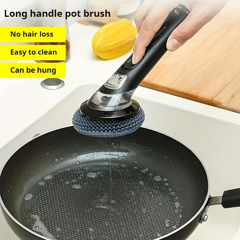 Non-Electric Pot Brush with Soap Dispenser