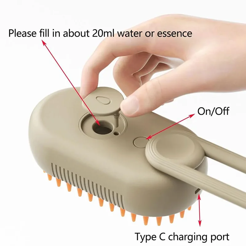 3-in-1 Electric Pet Hair Brush