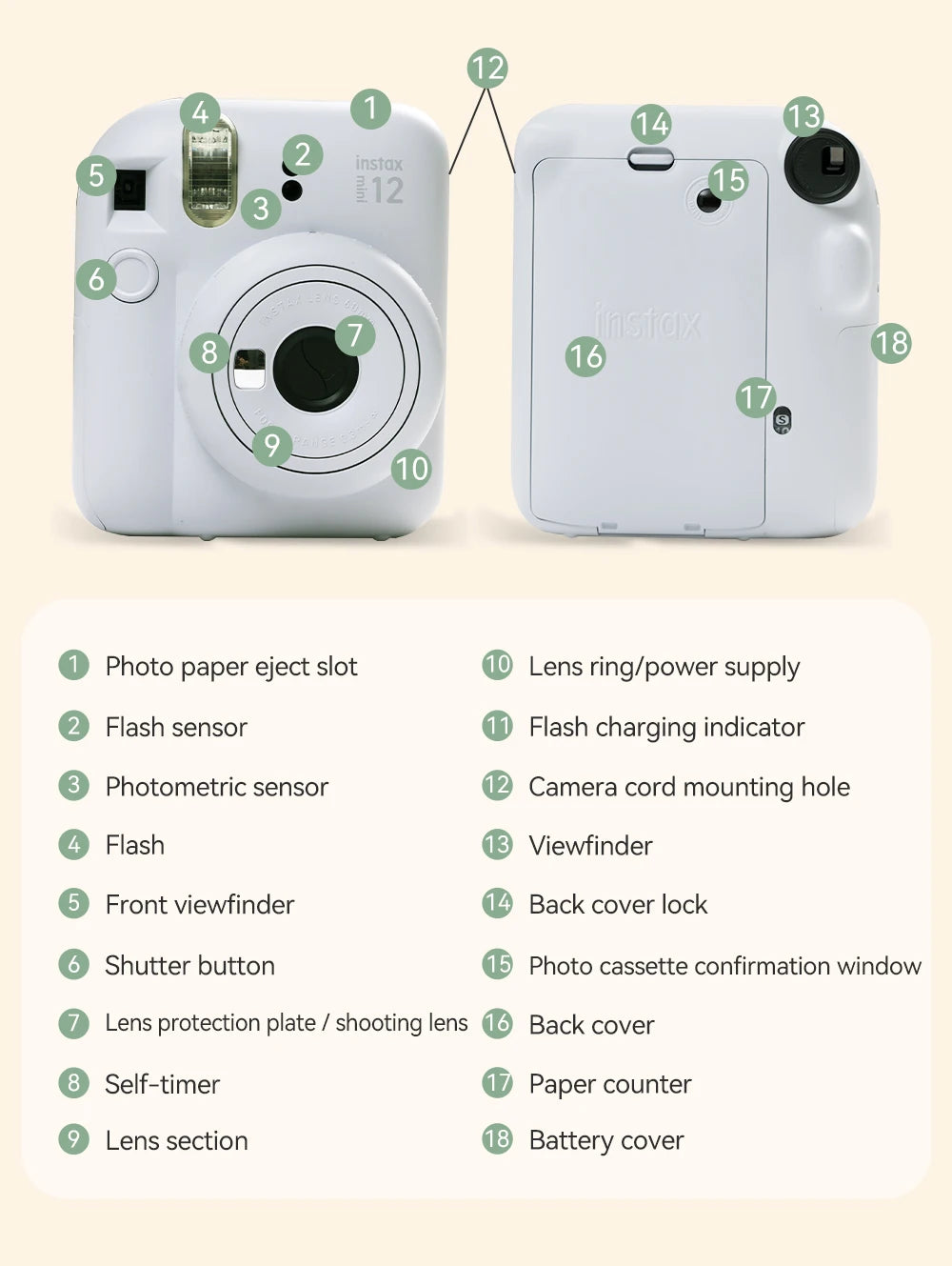 Instax Mini 12 – Instant Film Camera