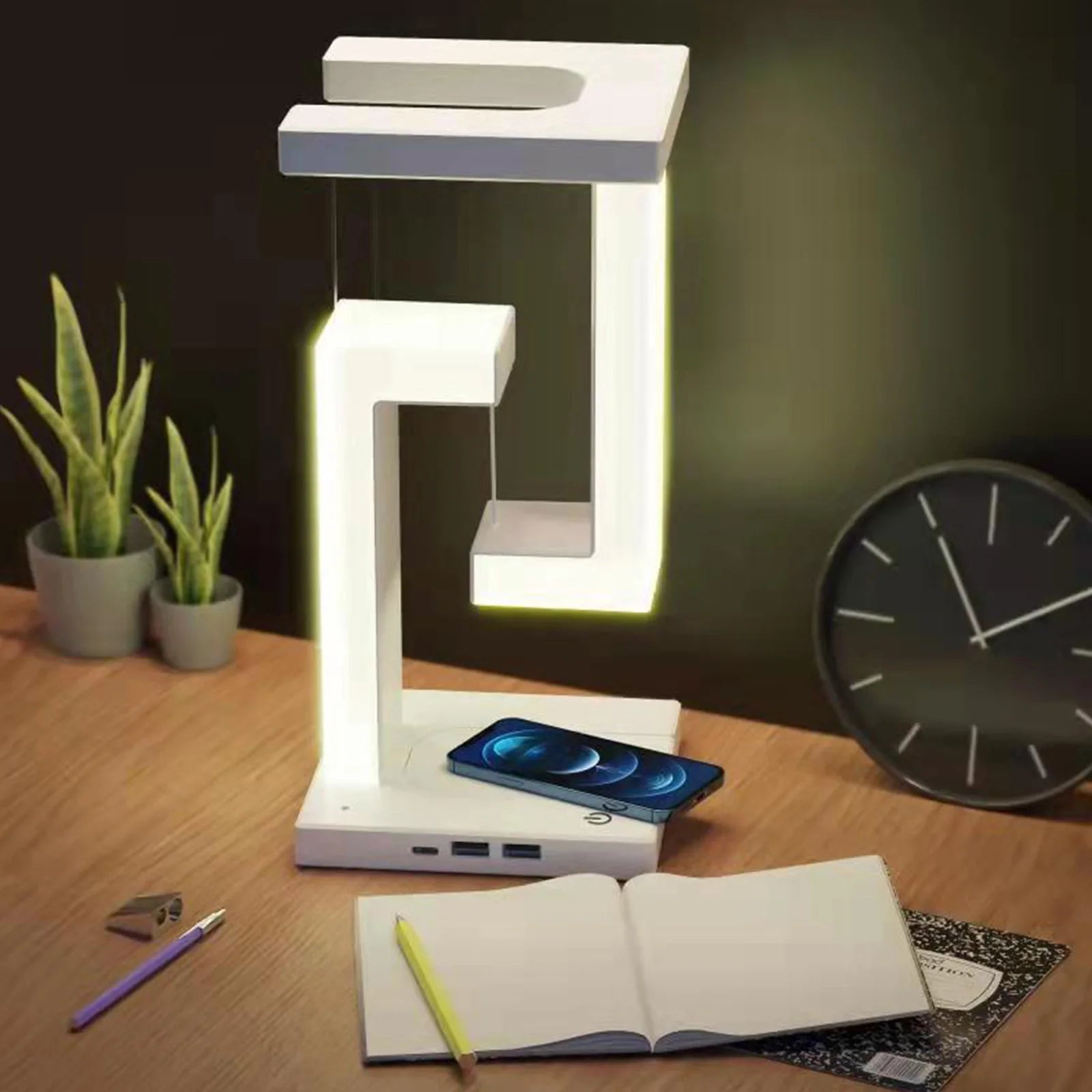 Anti-Gravity Wireless Charging Table Lamp