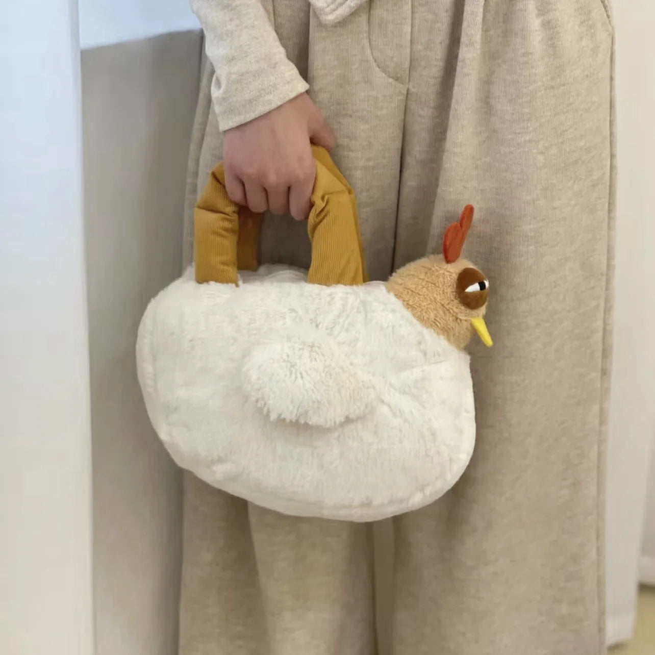 Fun Dozy Chicken Plush Bag Doll