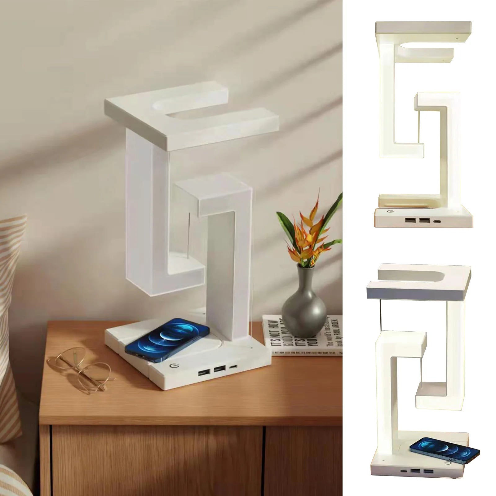 Anti-Gravity Wireless Charging Table Lamp