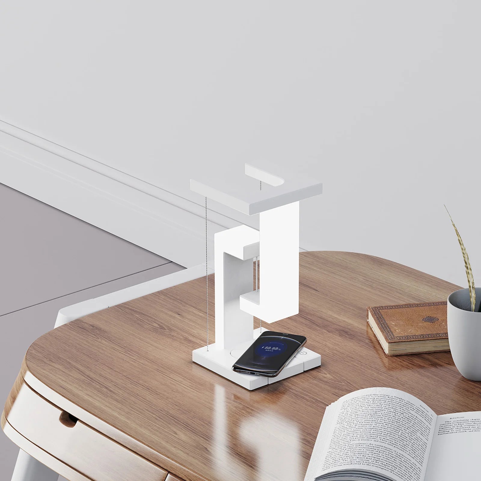 Anti-Gravity Wireless Charging Table Lamp