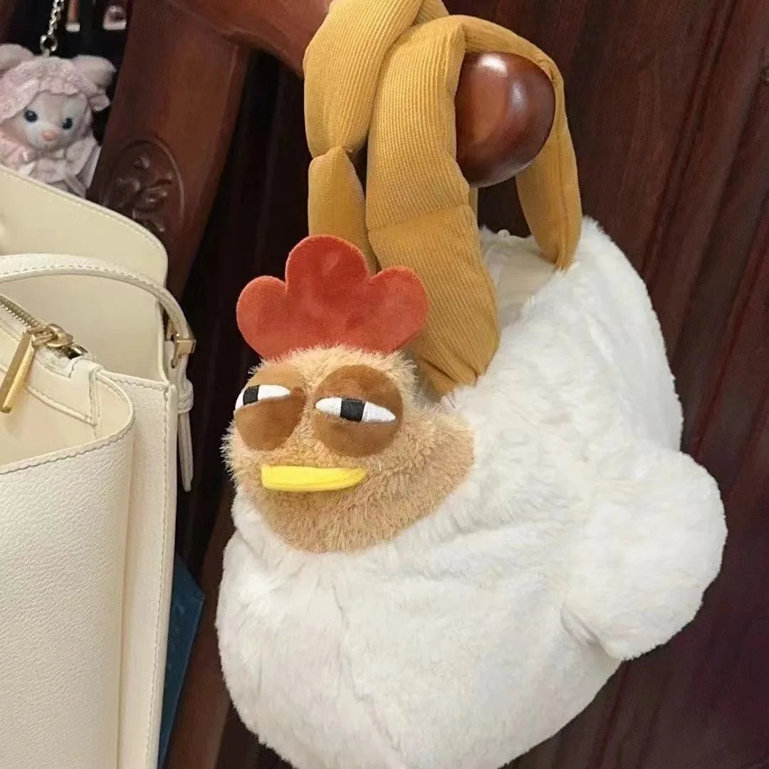 Fun Dozy Chicken Plush Bag Doll