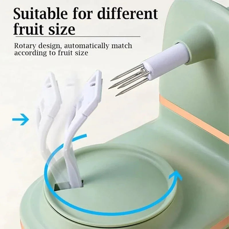 SwiftPeel – 3-in-1 Hand Crank Fruit Peeler