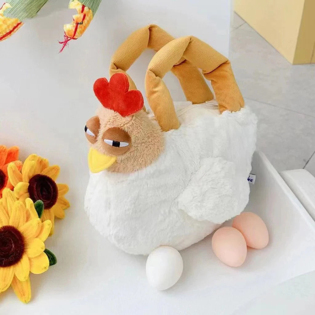 Fun Dozy Chicken Plush Bag Doll